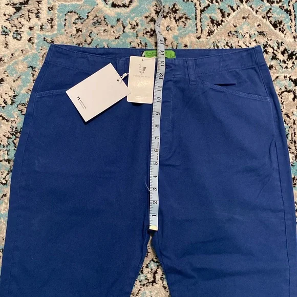 NWT Free People Women’s SR. vs. Sandrine Rose "The Virgin Label" Blue Pants - Picture 6 of 11